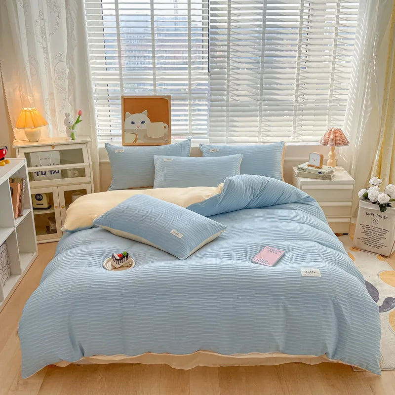 Double Layered Duvet Cover Bedsheet